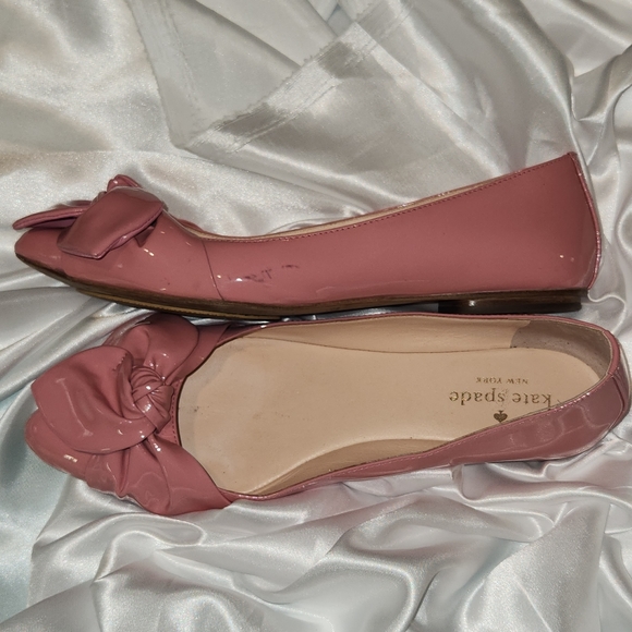 Pink Kate Spade New York Nancy Flats | Bow Decoration | Sz 7.5 - Picture 2 of 5